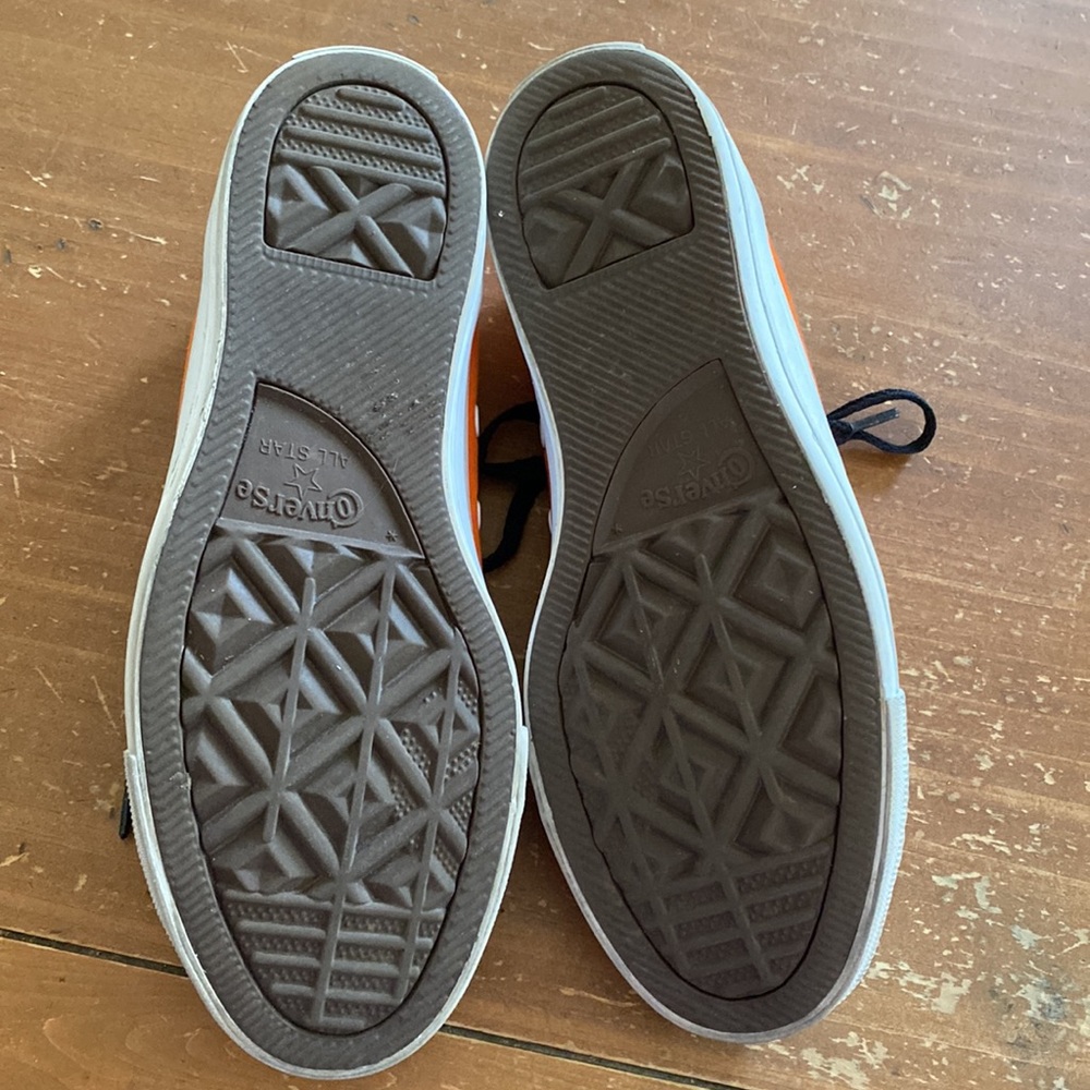 Converse Orange and Black Sneakers - Picture 4 of 5